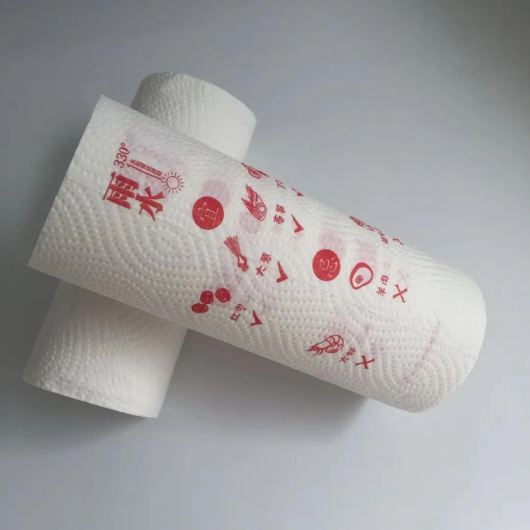 Ulive Good Absorbent 90s White 2ply Embossed Disposable Kitchen Paper Towel