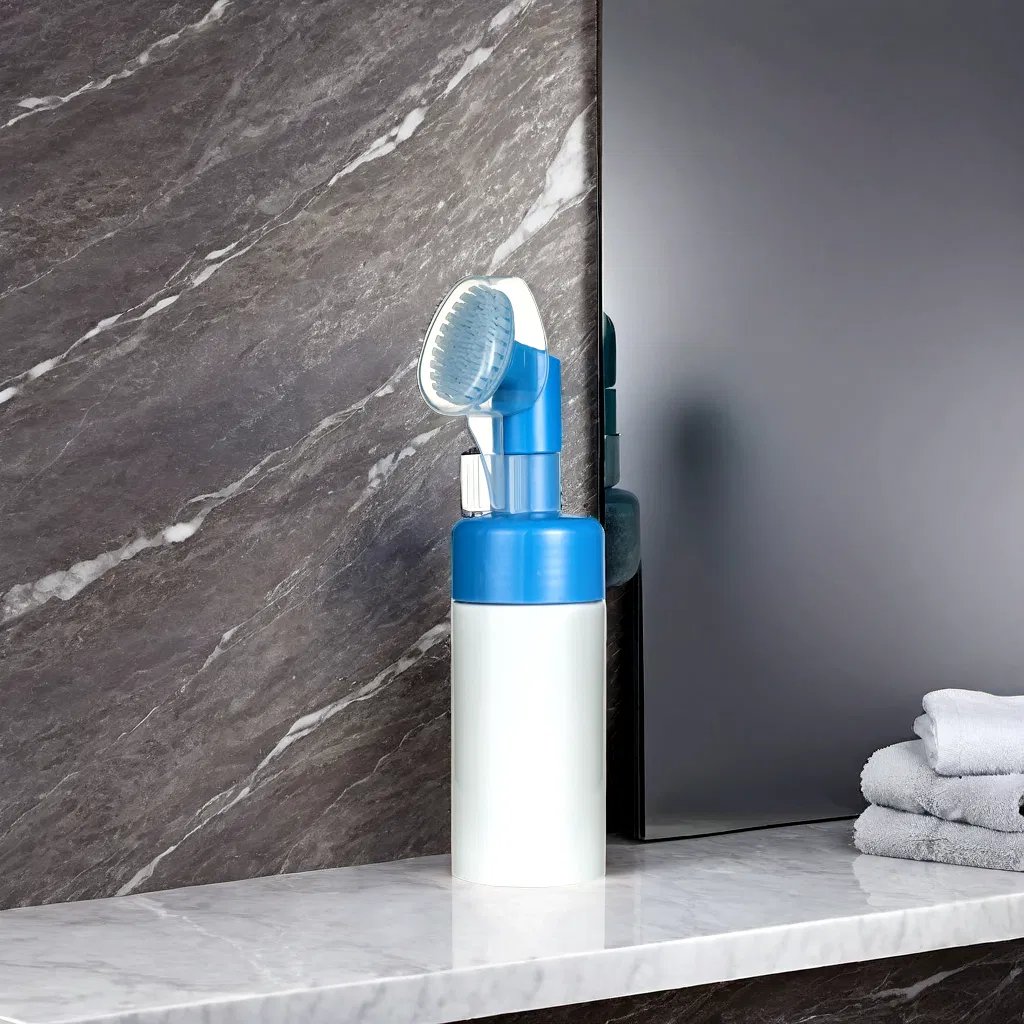 43mm Foam Pump with Soft Silicone Brush for Hand Wash Face Wash