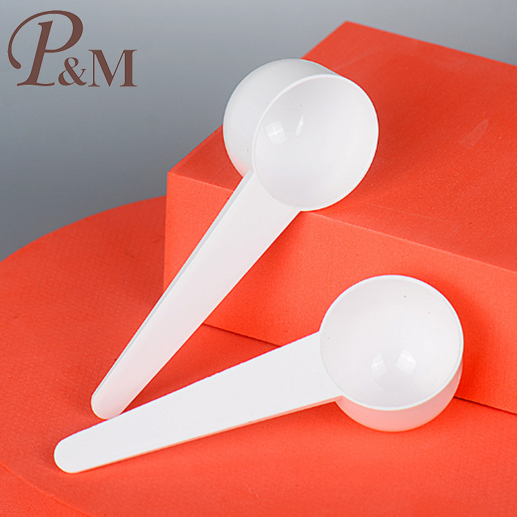 P&M Protein Powder Scoop White Clear Color Plastic Small Scoop