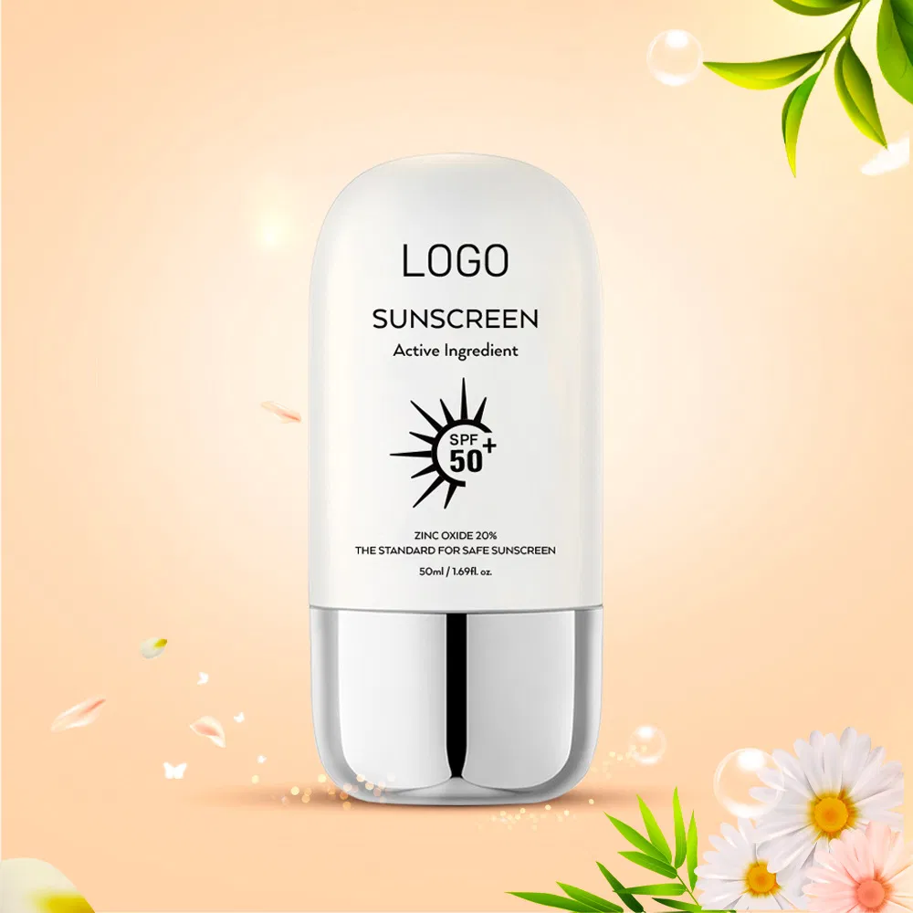 Kids Friendly Vegan Organic Zinc Oxide Sunscreen SPF 50+ Moisturizer Cream Sunscreen Makeup Cream