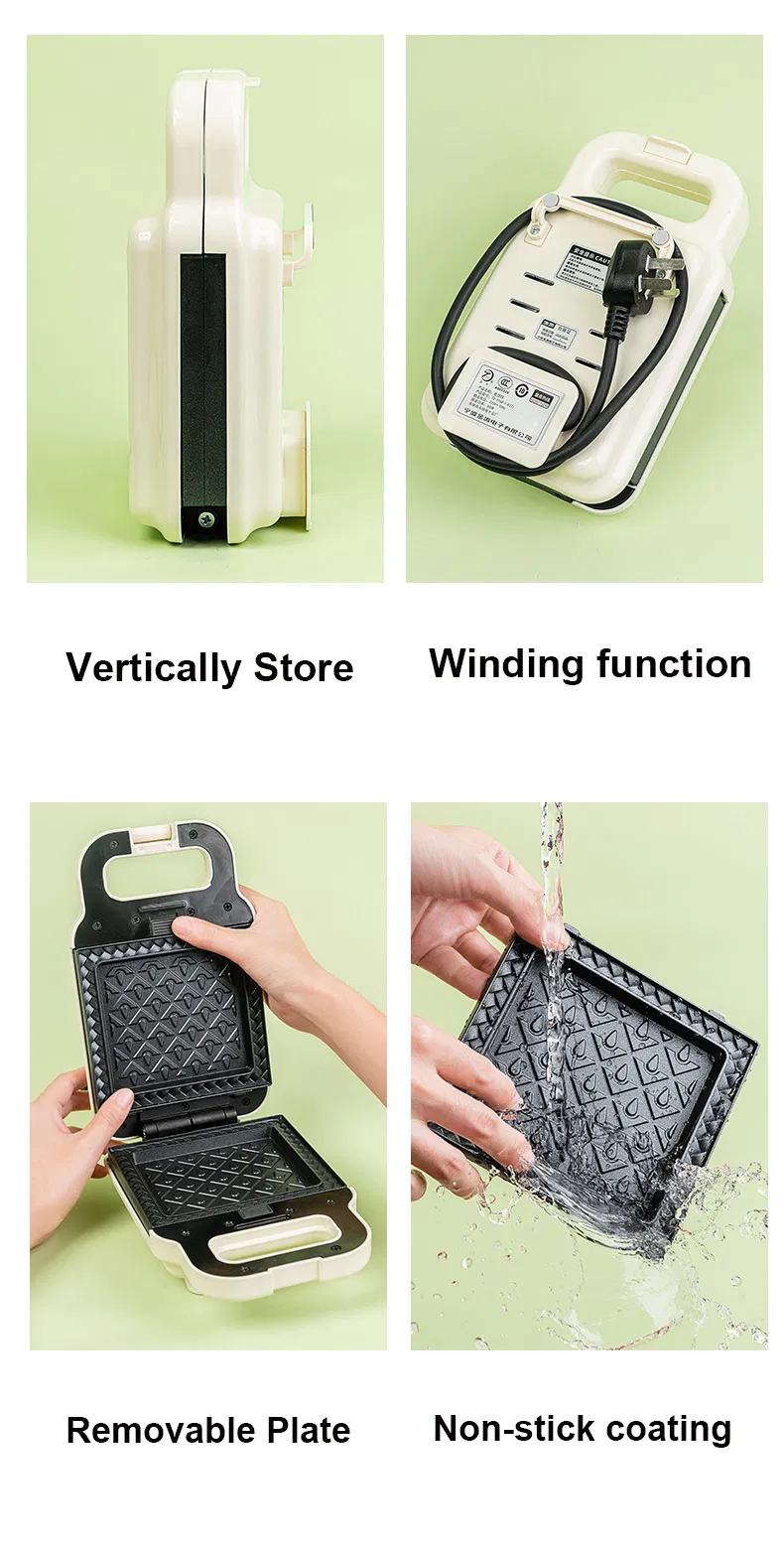 Detachable Plate Mini Multi-Function Sandwich Maker Waffle Maker CE, RoHS, LFGB