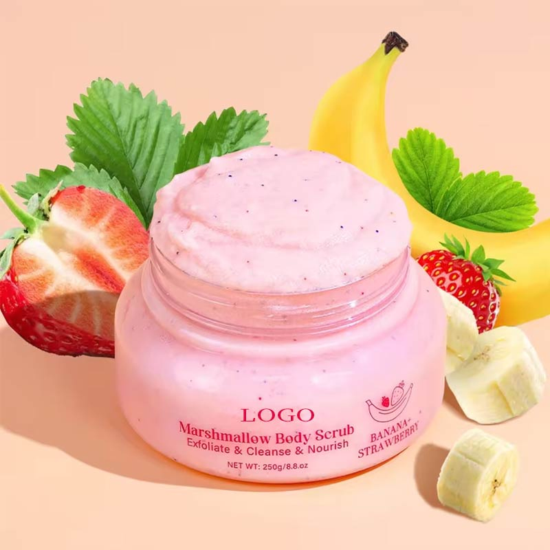 Ditong Oemodm Vegan Marshmallow Face Banana Strawberry Exfoliating Sugar Body Scrub