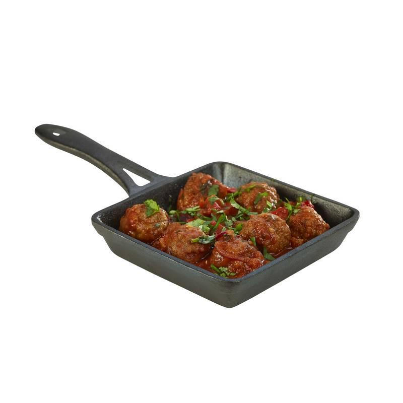 Чугунная сковорода квадратная антипригарная для яичницы