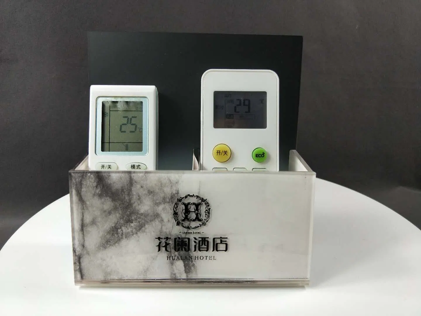 Home Hotel Use Acrylic Desktop Storage TV AC Remote Controller Holder