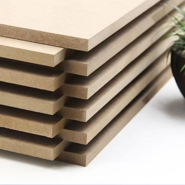 8mm 4X8 MDF with Melamine Film Sheet Melamine Laminated MDF Board for Furniture and Kitchen Cabinet