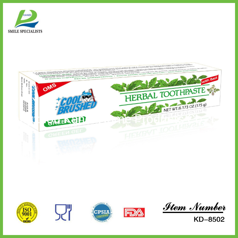 Best Teeth Whitening Herbal Toothpaste Squeezer with Basil Ingredient