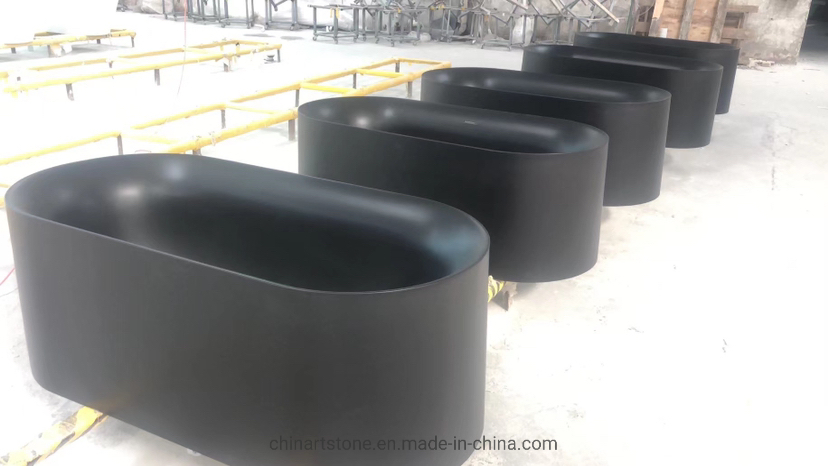 Белая/черная акриловая ванна на ножках для дома