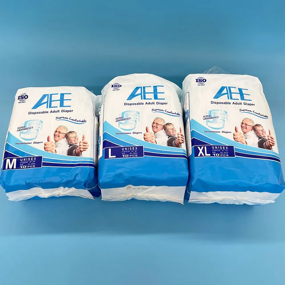 Manufacturer Hot Sale Disposable Premium with Printed Low Price Wholesales Adult Diapers