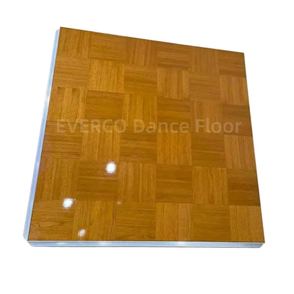 Portable Interlocking Teak Wood Dance Floor for Wedding Party Rental Business