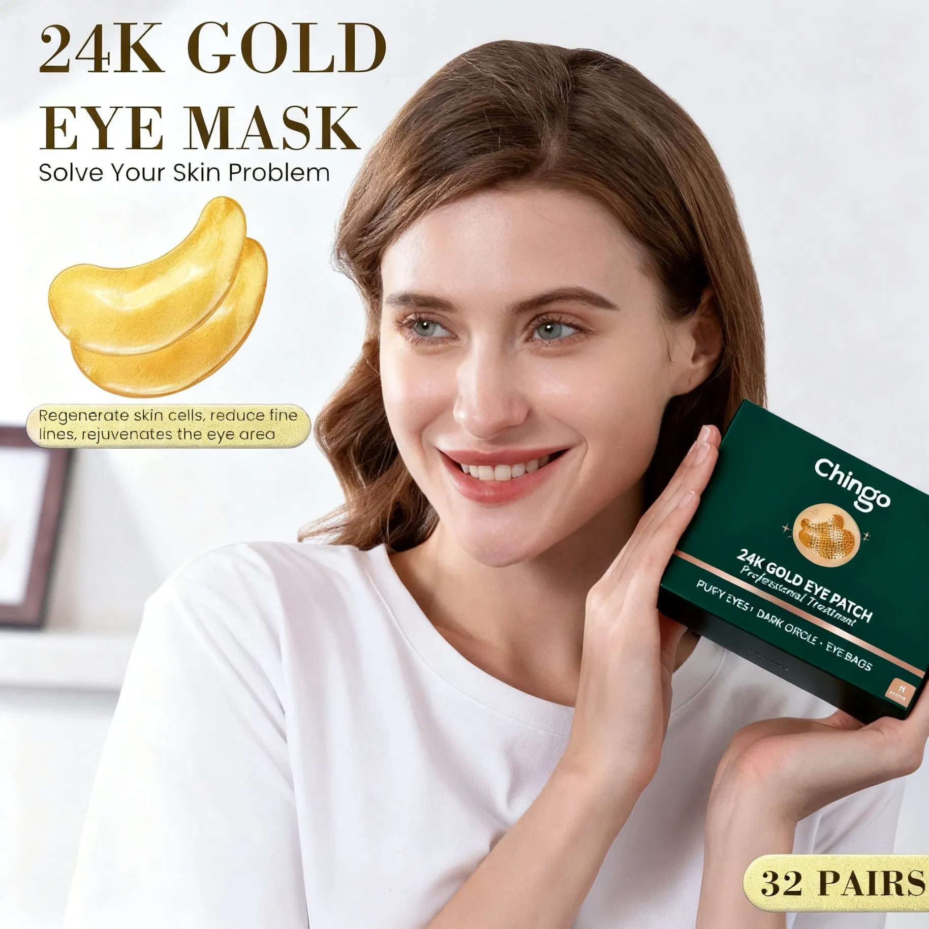 Moisturizing Eye Patch Fade Dark Circles Brighten Eye Area Eyemask