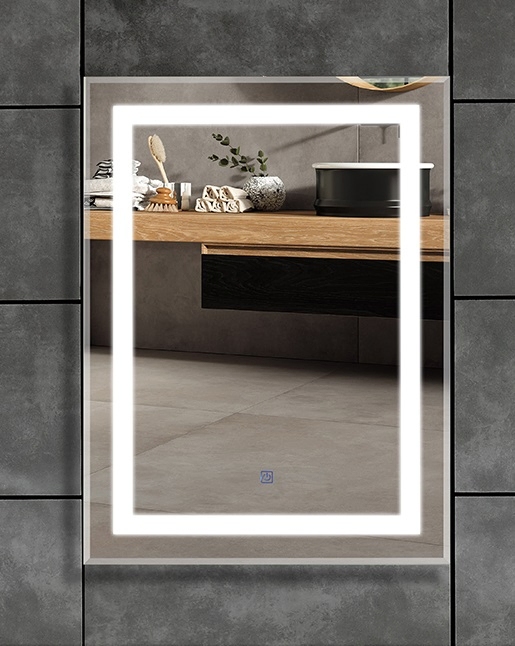 Modern Design Wall Mounted CE Approved Rectangle LED Bathroom Mirror