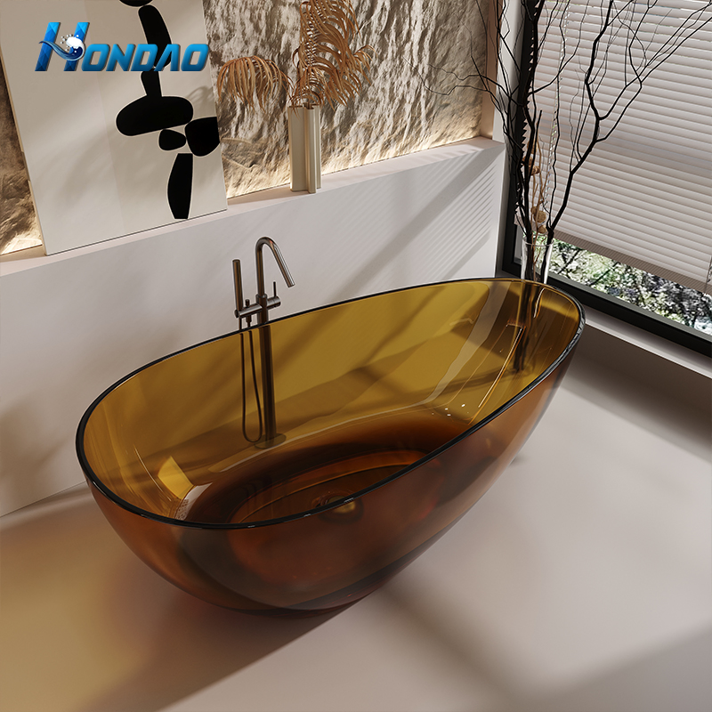 Прозрачная ванна из эко-смолы Crystal Stone