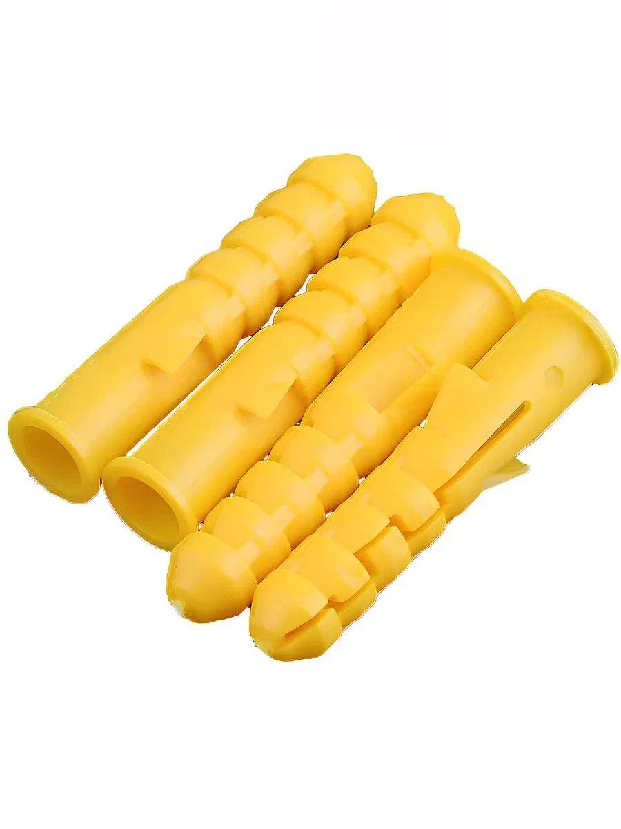 Нейлоновый дюбель-анкер желтый с саморезами