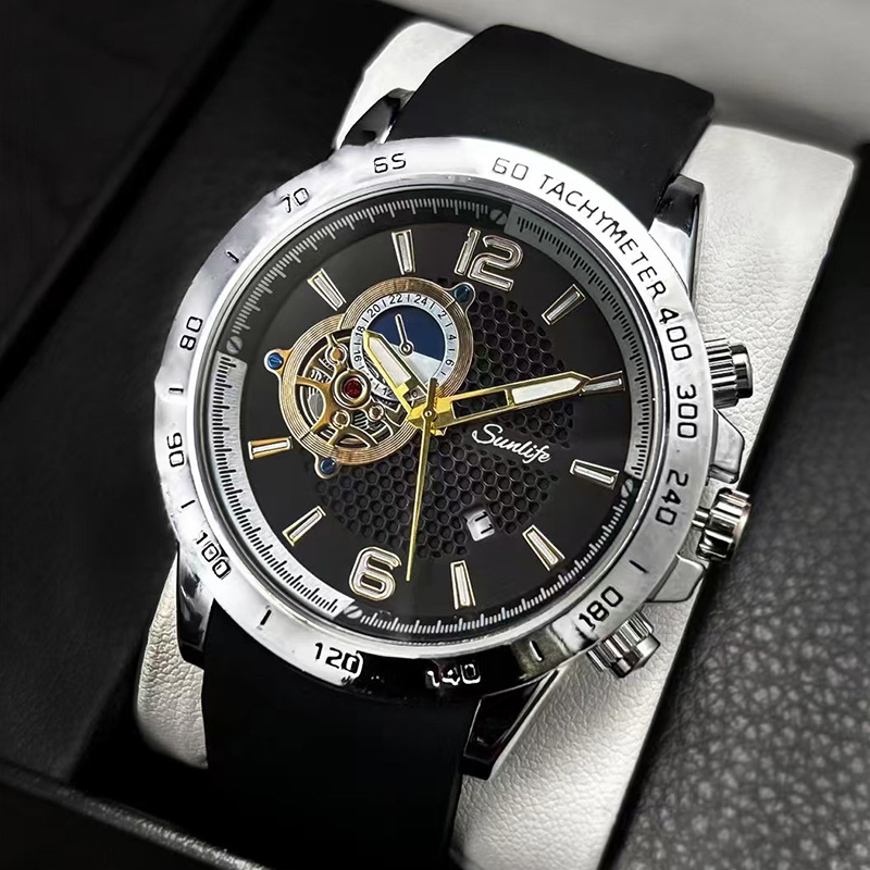 Classic Simple New Trendy Business Sport Featuring Luminous Hands Men's Wristwatch