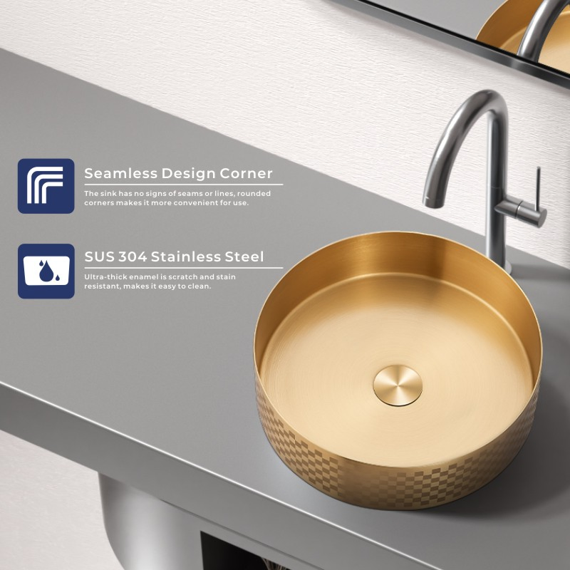 New Type Hot Sale Steel Wash Basin Bathroom Bowl Small Sink Bathroom Vessel Sink Bathroom Sink