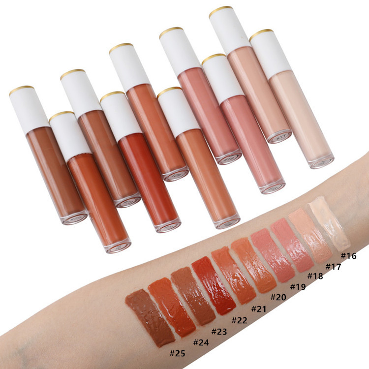 Factory Supply 25-Colors Oily Lip Lipstick Gloss Pearl Gloss Lip Gloss Transparent Lip Gloss
