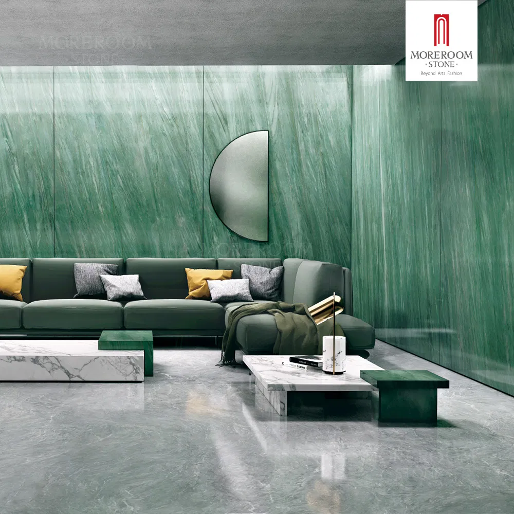 Porcelain Slabs Royal Emerald Marble Look for Wall and High End Design