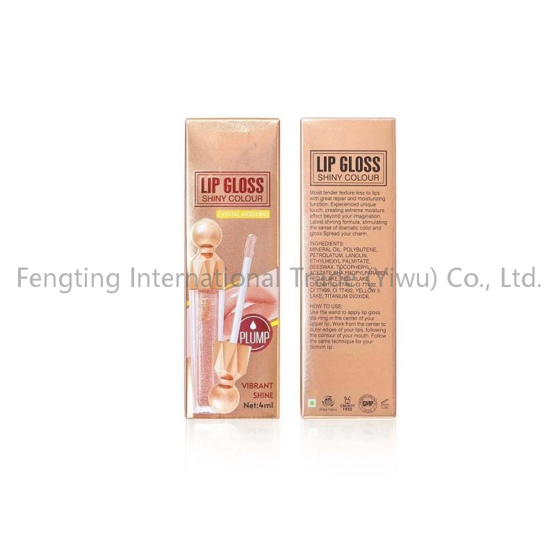 Wholesale Lip Gloss with LED Light and Mirror Private Label Lipstick Liquid Shiny Colors Lipgloss