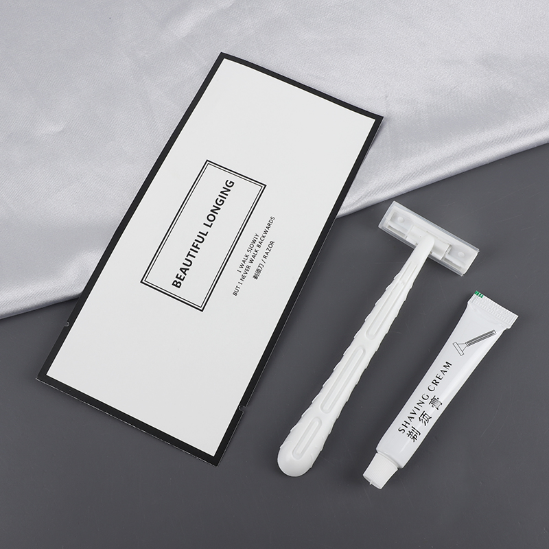 Minimalist Luxury Hotel Disposable Recyclable Vanity Kit-Toothbrush & Comb Set with Custom Logo Travel Size