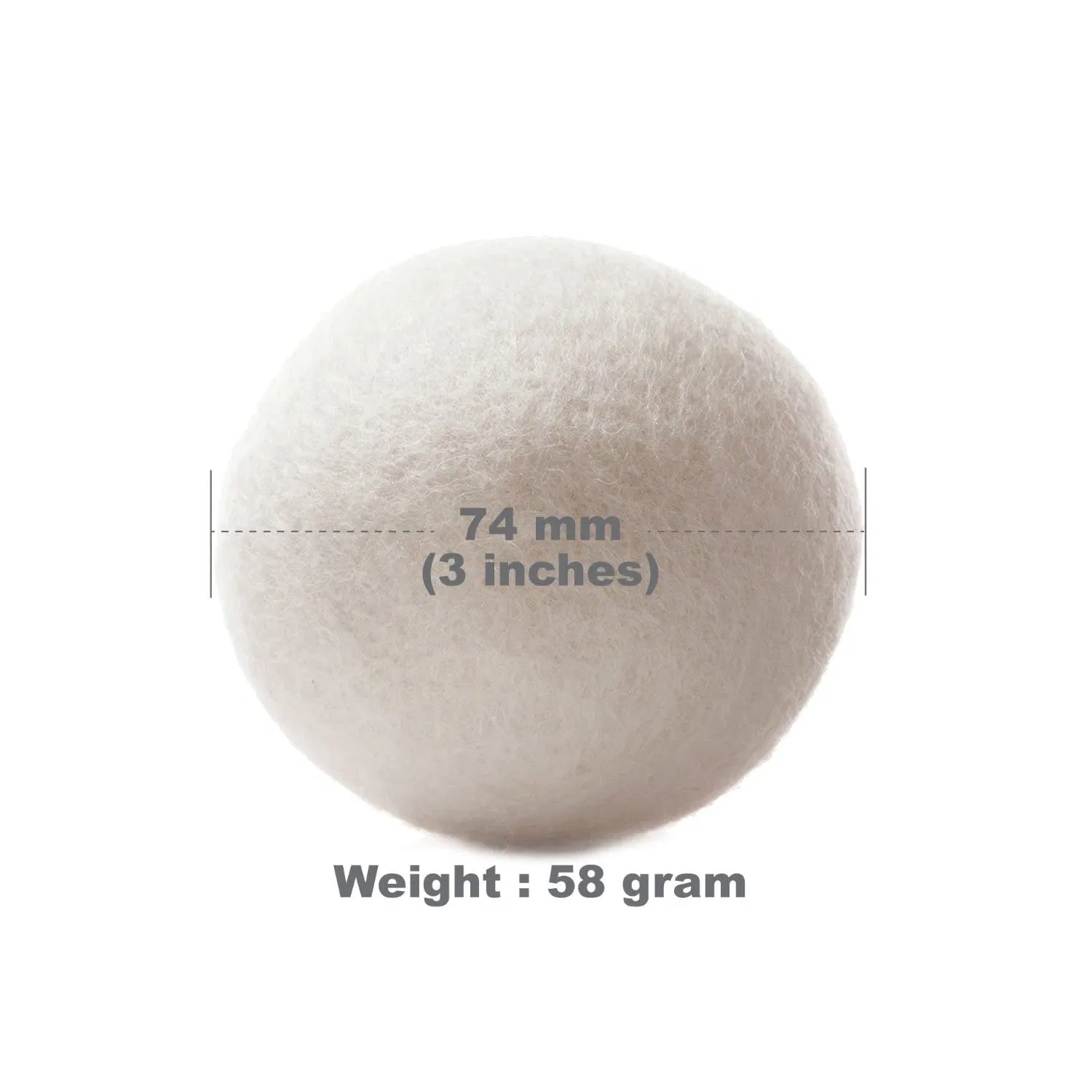 2022 Bestseller Popular Organic Handmade 100% New Zealand Wool Dryer Laundry Balls in Stock