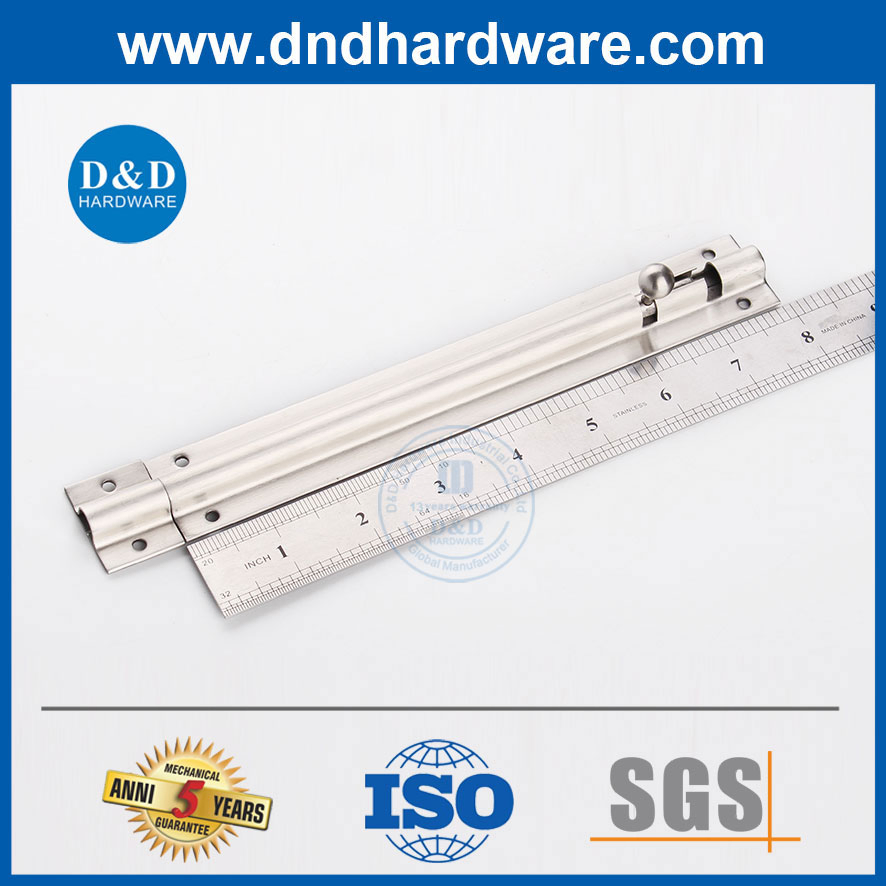 Stainless Steel Door Hardware 8 Inches Door Flush Bolt