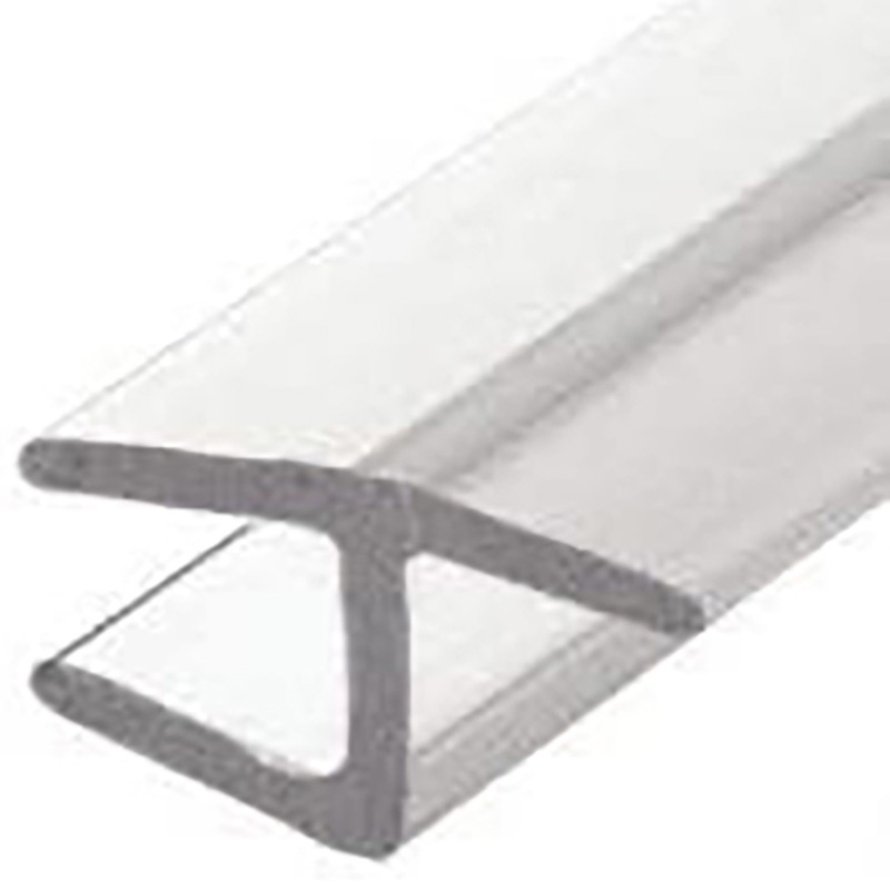 Polycarbonate "H" Jamb with Hard Leg for 180 Degree for 5/16" Glass - 95 in Long Shower Seal