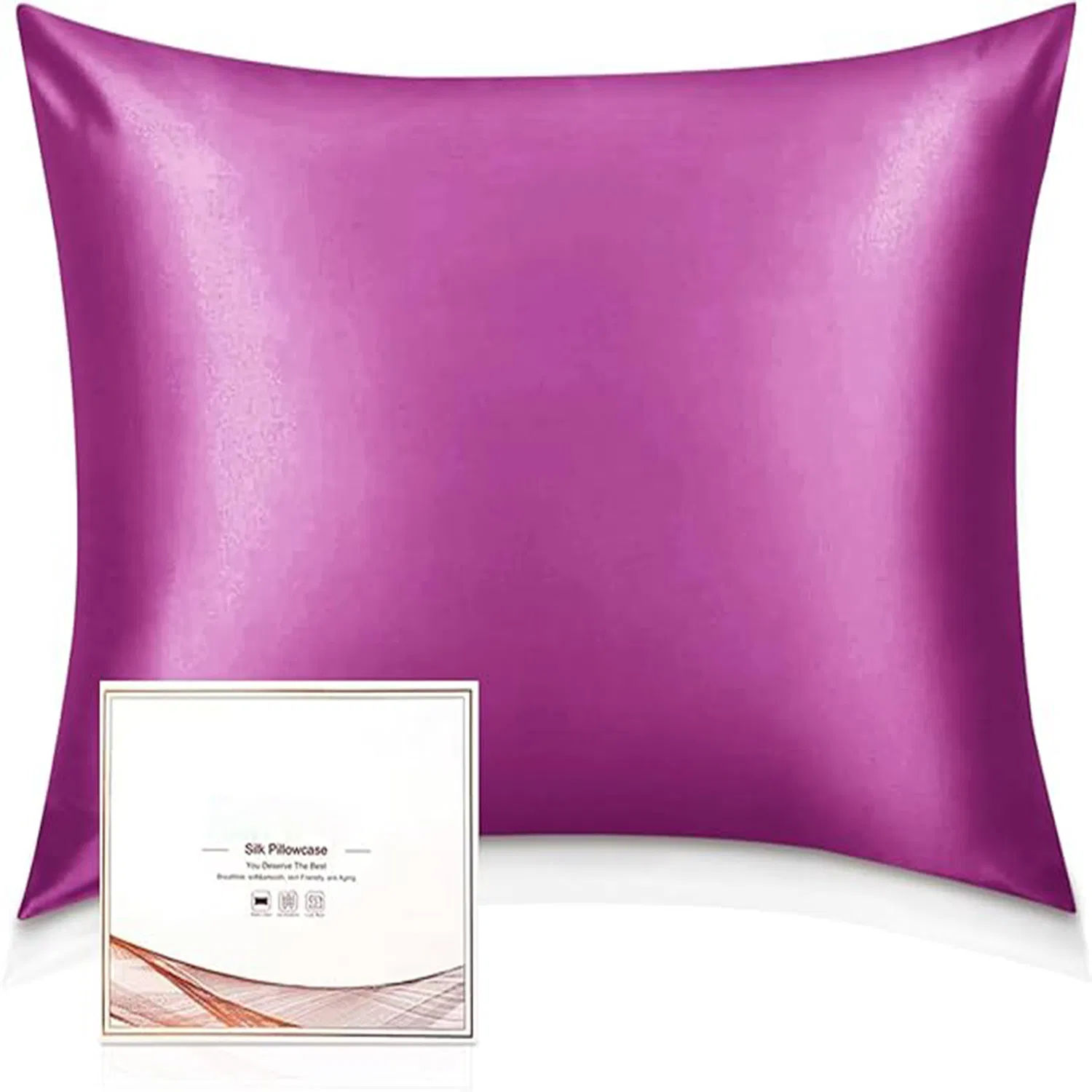 Mulberry Silk Pillowcase for Hair and Skin with Hidden Zipper