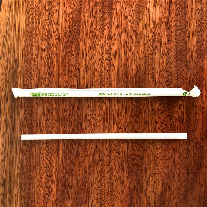 Eco Friendly White Straw Made of PP Plastic for Tea Drinking