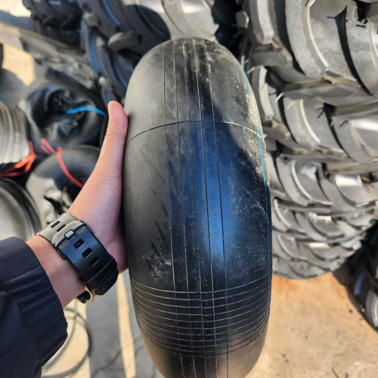 19x7.00-8 Agricultural Lug Pattern Tire and Wheel