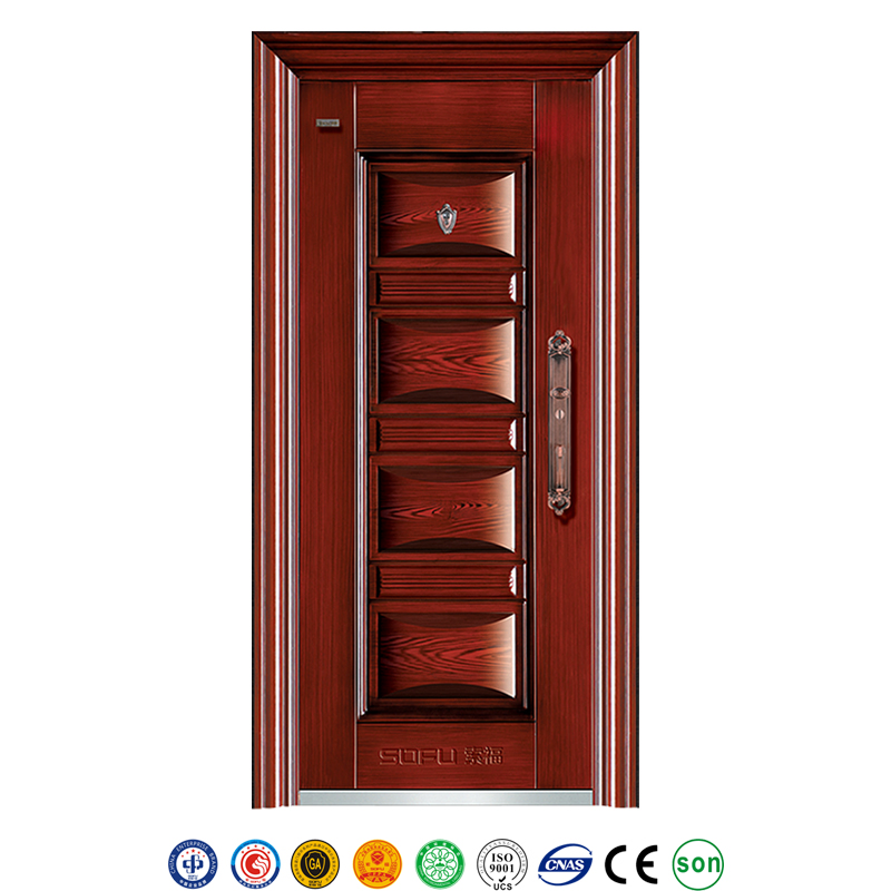 Multi-Lock Set House Front Door Design with Customized Color