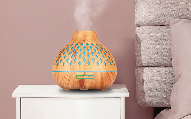 Home Wood Grain Diffuser with WiFi and Cool Mist Feature