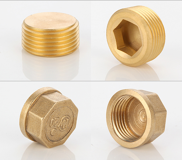 Hex Socket Drive Threaded Screw Type Water Pipe Stopper Plug