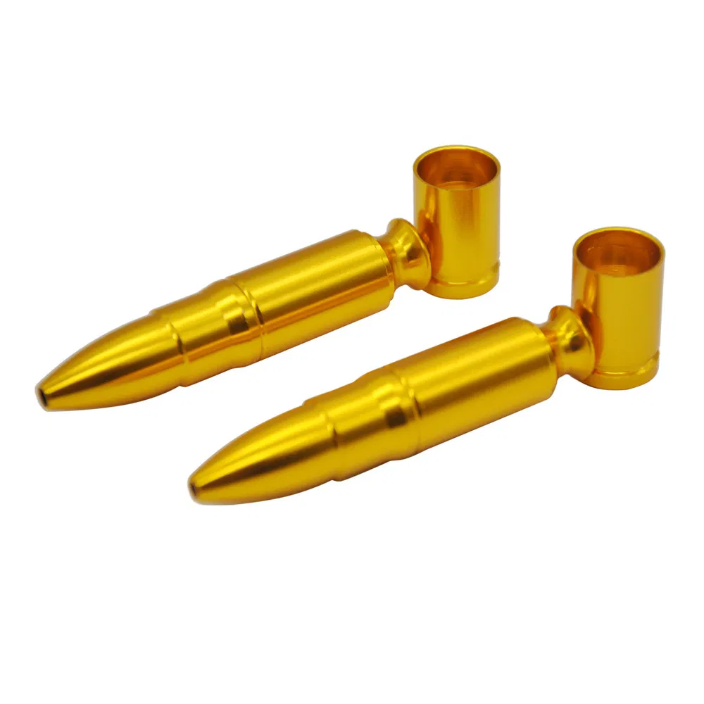 Medium Bullet Shape Aluminum Metal Smoking Pipe