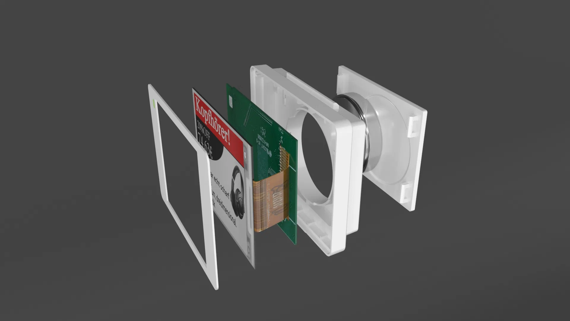 2-Color Electronic Shelf Label for Retail Electronics Displays