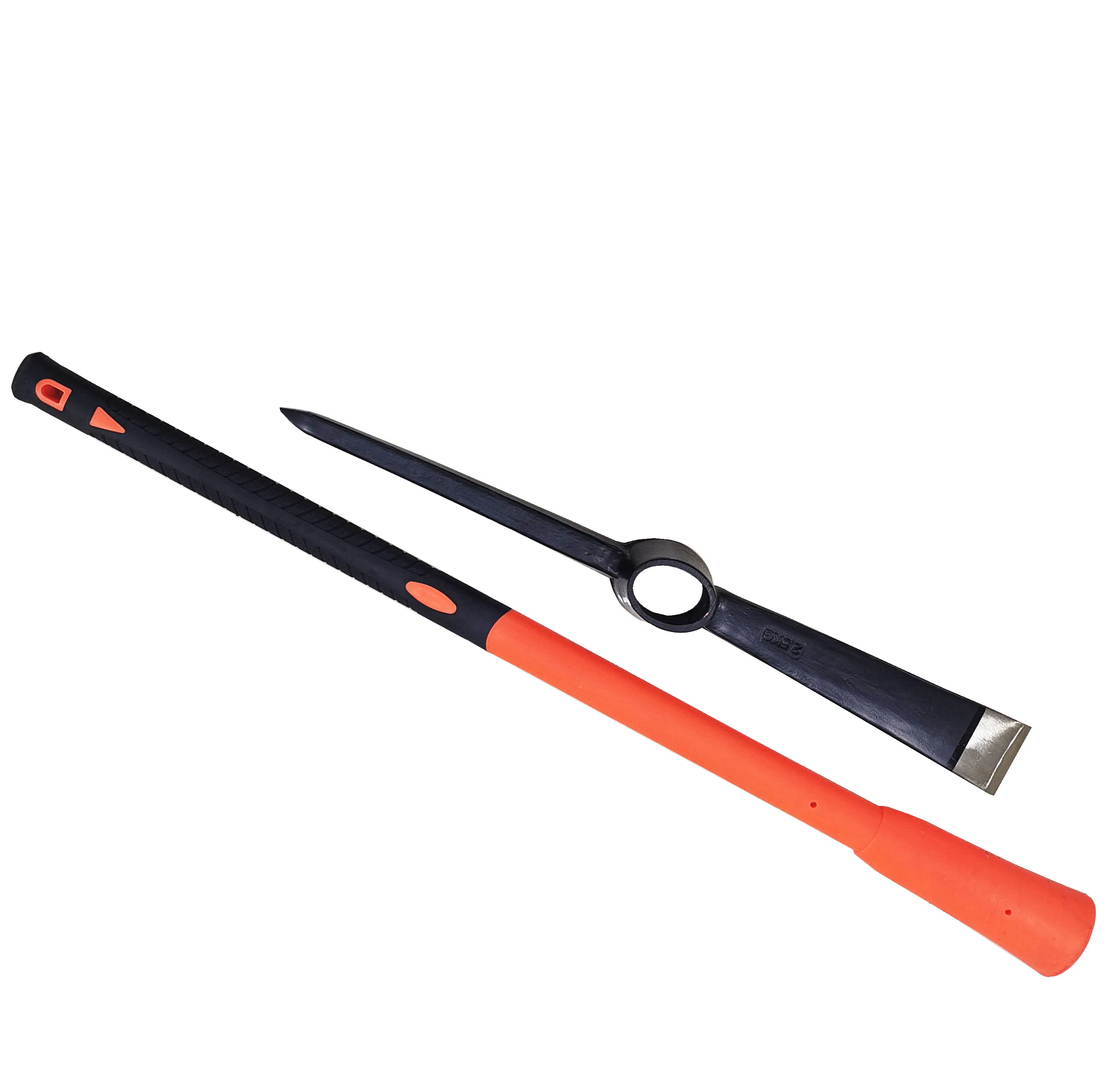 Wholesale Pickaxe Railway Steel Wooden Handle Fiberglass Farm Tool