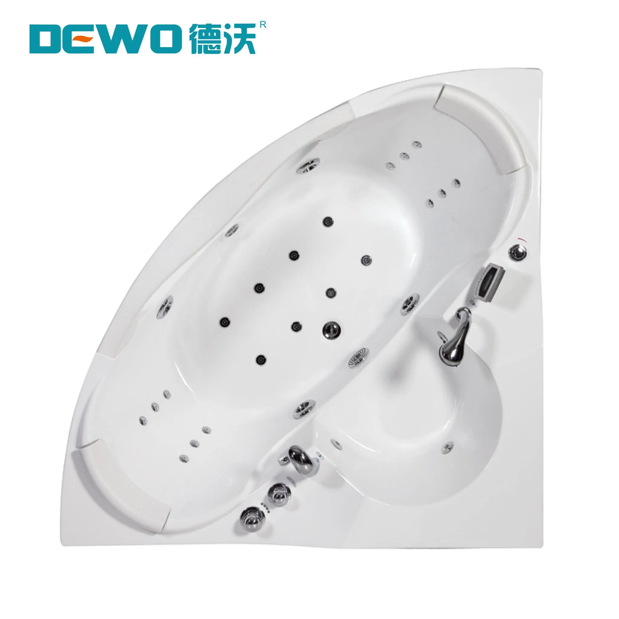 Угловая ванна Dewo GG230 с гидромассажем и подсветкой