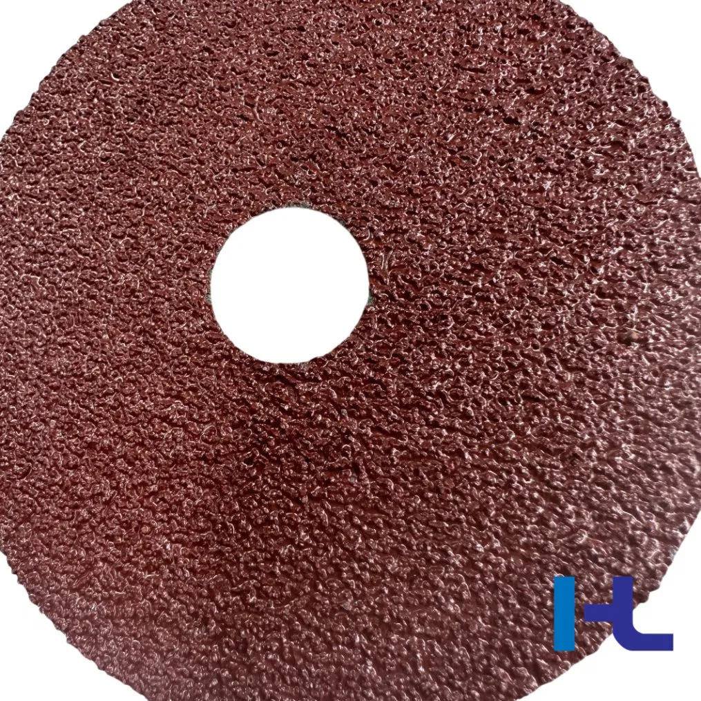 4-1/2'' 5'' 6'' 4'' 100mm 115mm 125mm 150mm 3m361f Aluminum Oxide Cross Hole 36# 60# 80# 120# 125mm Red Grinding Fiber Sanding Disc Abrasive Fiber Disc