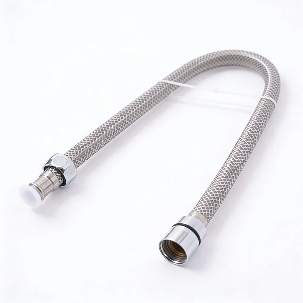 Flexible Chrome Finish Shower Hose for High-Quality Bathroom Use