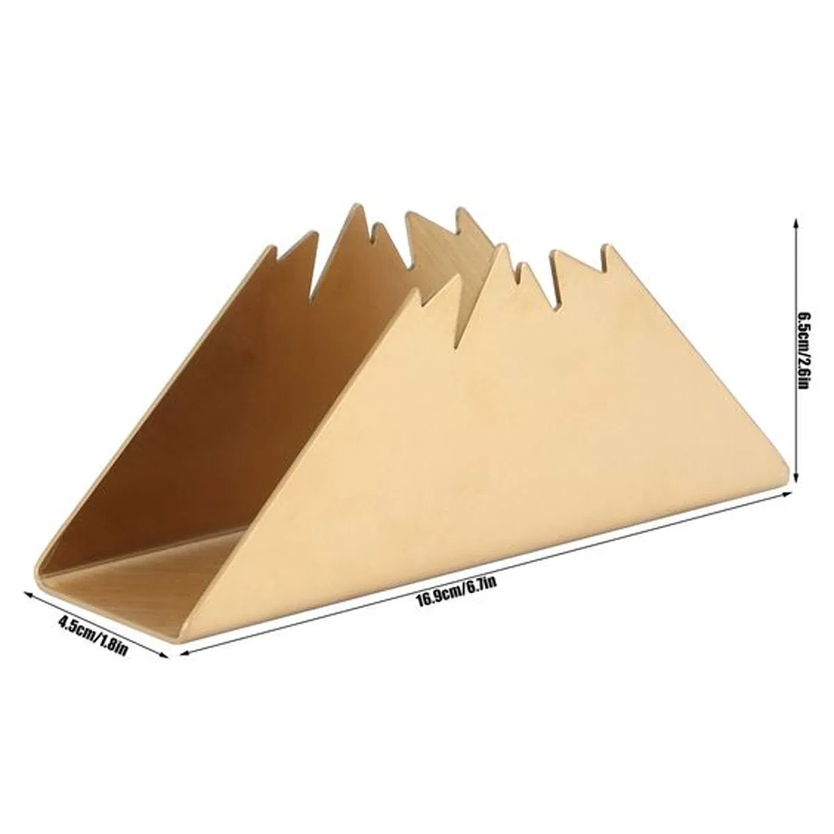 Contemporary Napkin Holder with Luxury Satin Coated Finish
