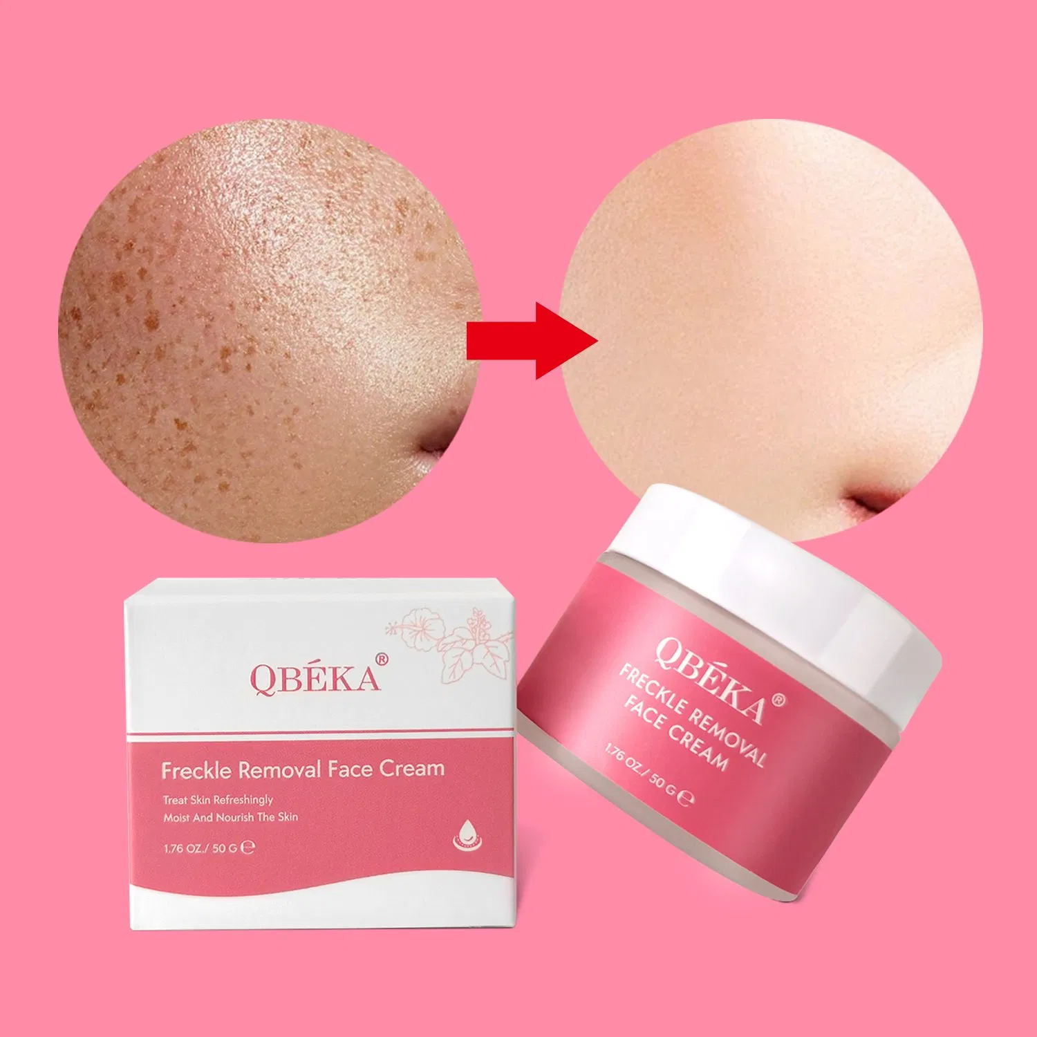 Qbeka Professional Anti-Freckle Brightening Cream for Men & Women - Daily Spot Treatment
