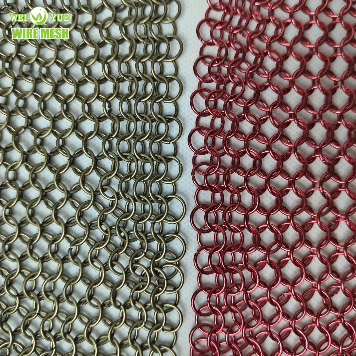 304 Stainless Steel Chain Mail Metal Decorative Ring Mesh