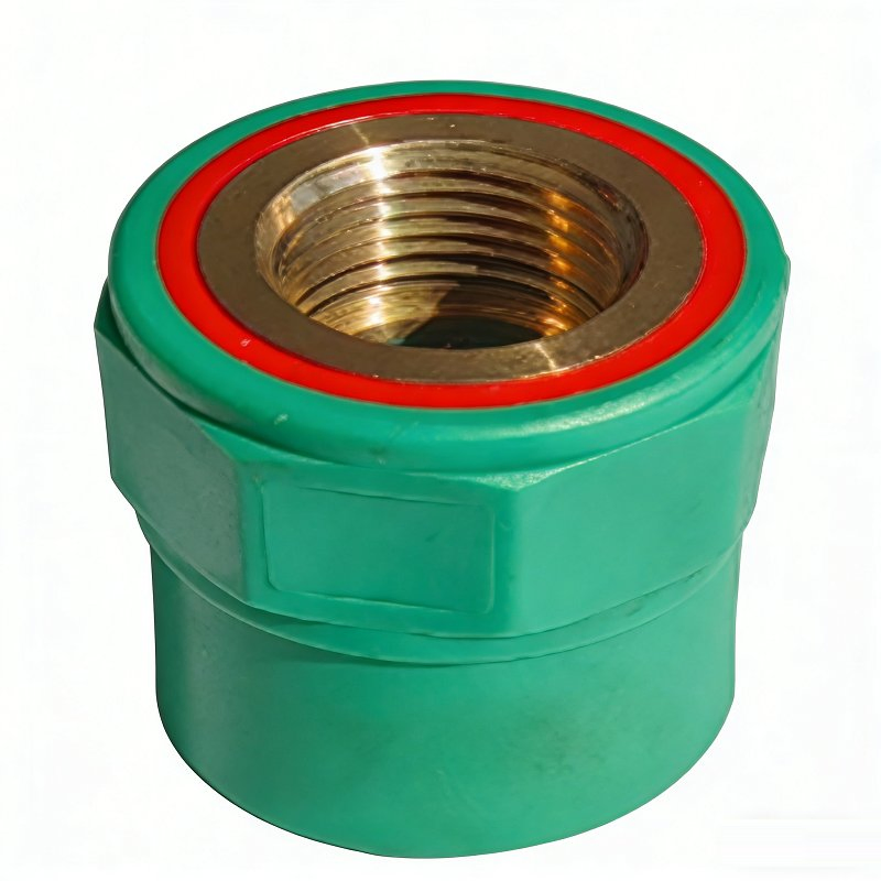 PPR Hot Water Female Coupling with Red Ring for Hot Water
