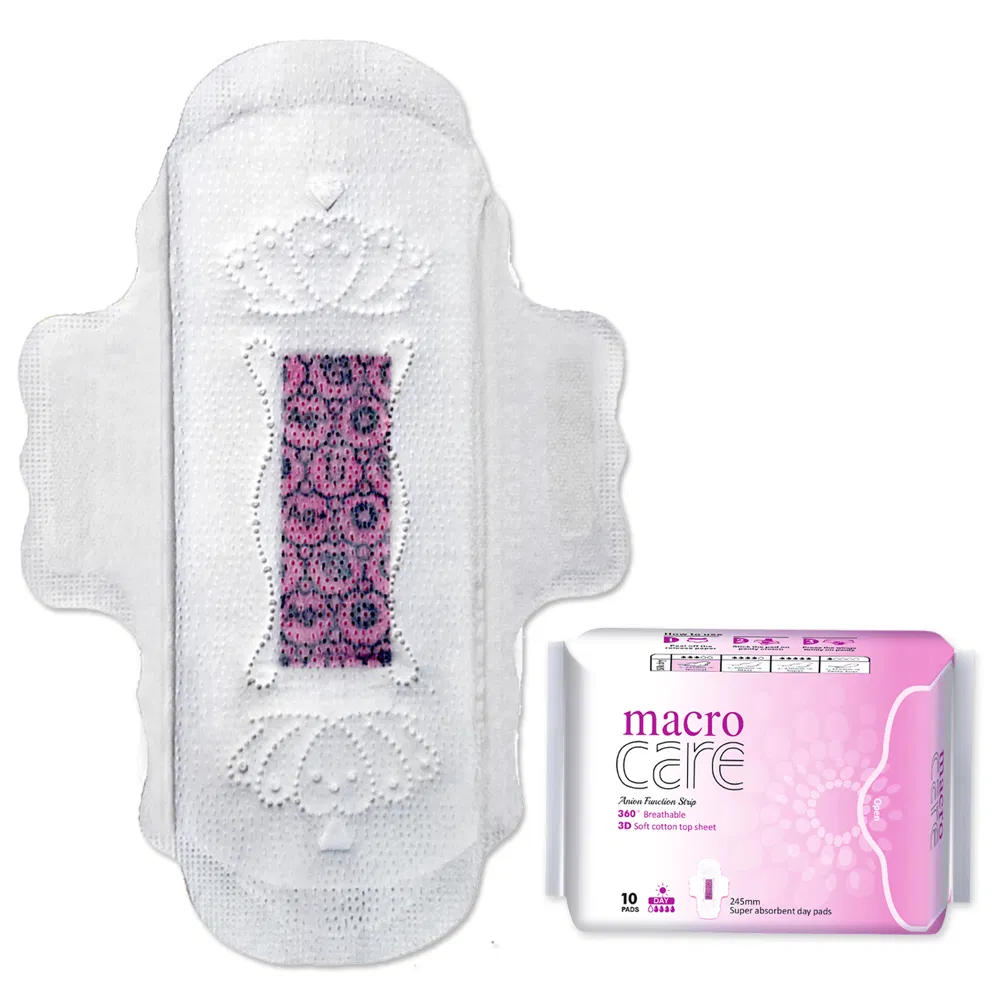 Customized with Pattern Macrocare Inner Packing: Polybag; Outer Carton Sanitary Napkin