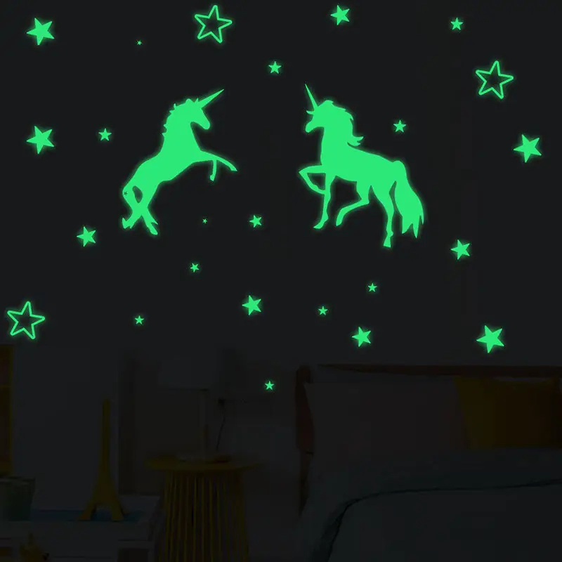 Baby Room Wall Decorative Space Glow in The Dark Stickers Ceiling