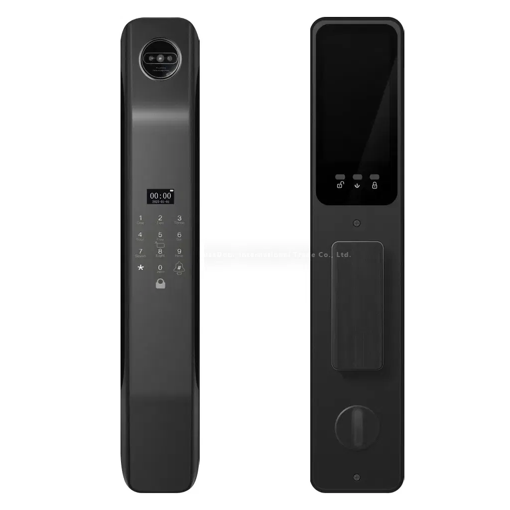 Smart Fingerprint Door Lock: Keyless Entry with Wi-Fi Bluetooth, Touchscreen Keypad, Auto-Lock, Voice Control for Alexa Google Home, Anti-Theft Alarm & Easy Ins