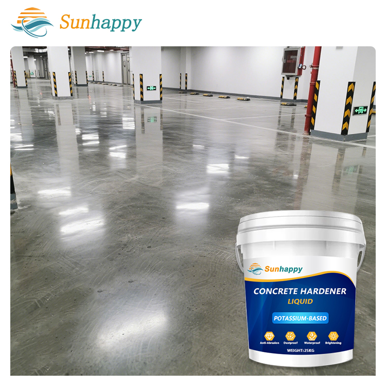 High-Strength Decorative Cement Curing Agent Against Acids Alkalis Chemical-Resistant Liquid Concrete Floor Hardener