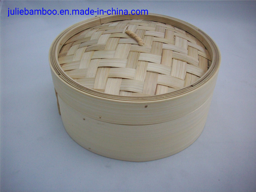 Food Grade Natural Eco-Friendly Hygienic High Quality Bamboo Steamers for Food