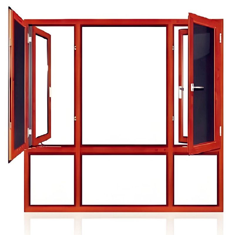 Elegant Aluminum and Solid Wood Window and Door Design with Screen