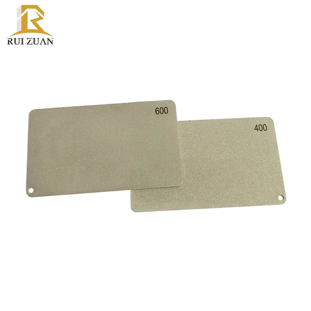 Credit Card Sized Diamond Whetstone Knife Sharpener Flatterning CBN Diamond Sharpening Stones