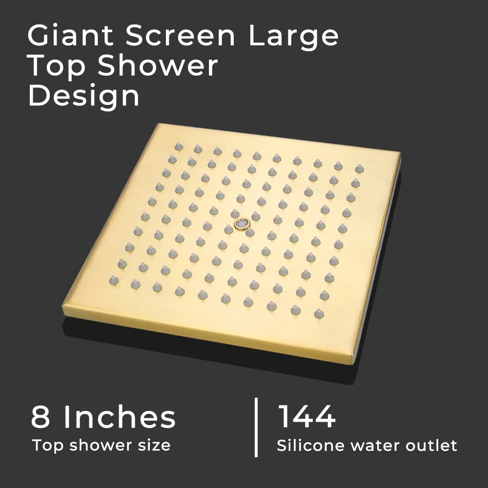 Luxury Shower Faucet Bathroom Stainless Steel 3 Function Rain Shower Set